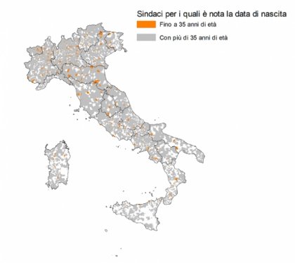 I giovani sindaci nei comuni italiani - Scheda n.5